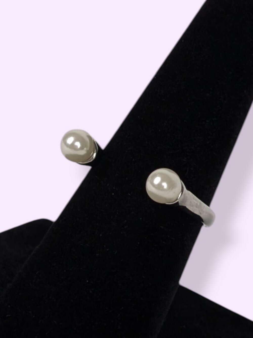 RJG "Floating" Faux Pearl Illusion Ring